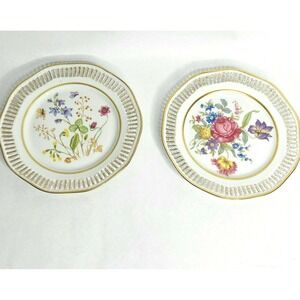 Lattice HMS Royal Hanover Bavaria Germany Dessert Plates Dish China Floral